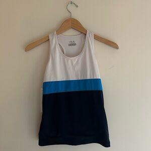 Girls (L) Fila Classic Striped Tennis Tank Top
